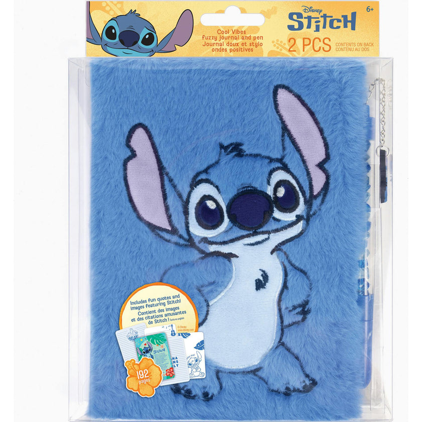 Journal & Pen: Fuzzy Cool Vibes Stitch