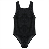 Rib Spandex Swimsuit