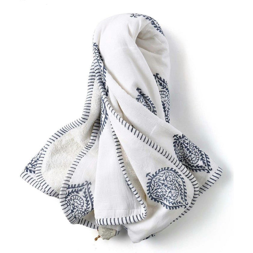 Block-Printed Terry Towel