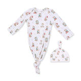 Christmas Teddy Bears Uni - Knotted Gown and Knotted Hat