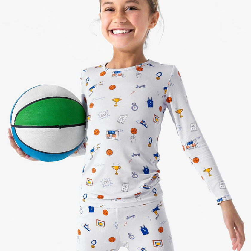 All Star Basketball Bamboo Kids Pajamas