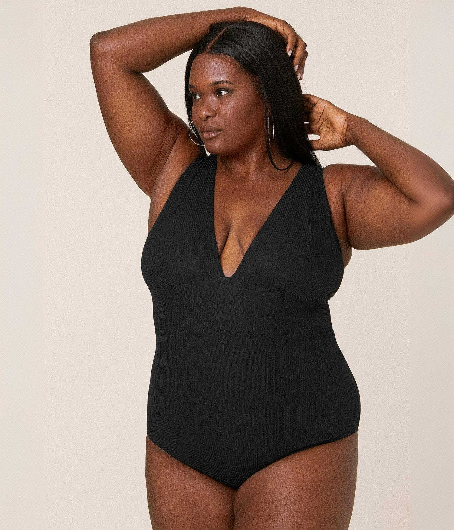 The Mykonos One Piece - Eco Ribbed - Black - Classic