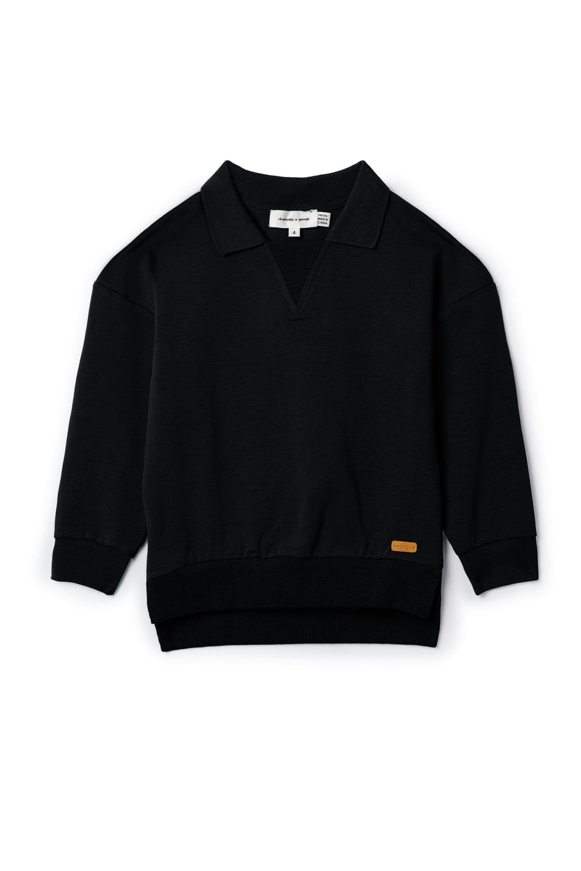 French Ribbed Fleece Sweatshirt