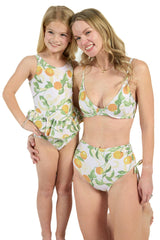 The Valencia - Girls Ruffle One Piece with Tutu Swimsuit UPF 50+