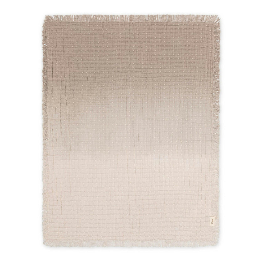 Multi-Layer Cotton Muslin Baby Blanket (Dove Grey Ombre)