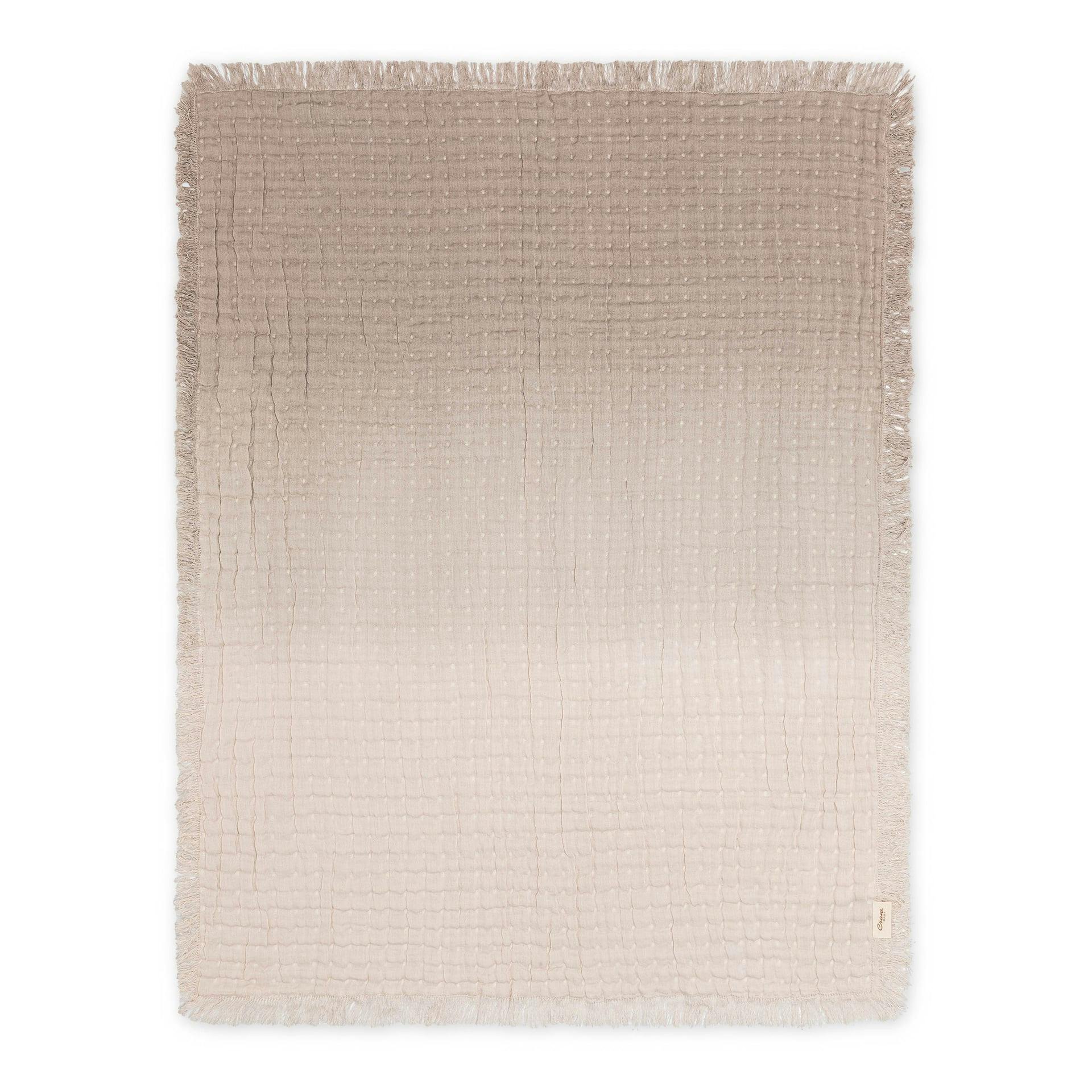 Multi-Layer Cotton Muslin Baby Blanket (Dove Grey Ombre)