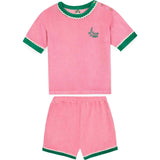 BONTON Livia Terry Shorts Set - Rose Fiesta