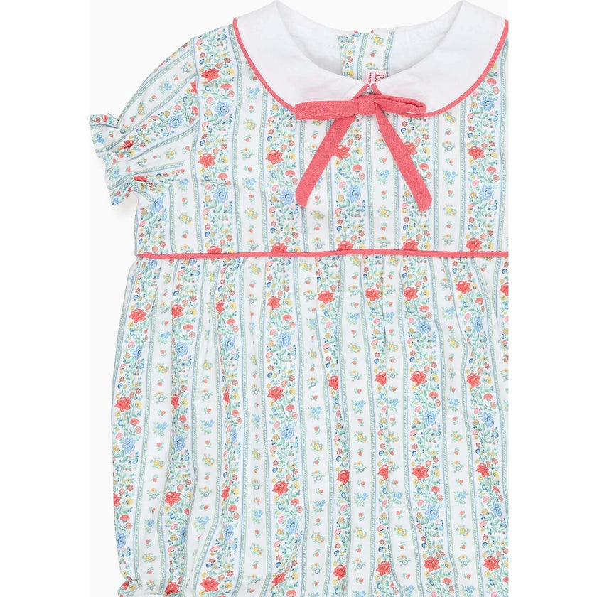 Ivory Rose Stripe Xana Baby Girl Romper