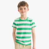 Kids heathered tee in multi stripe
