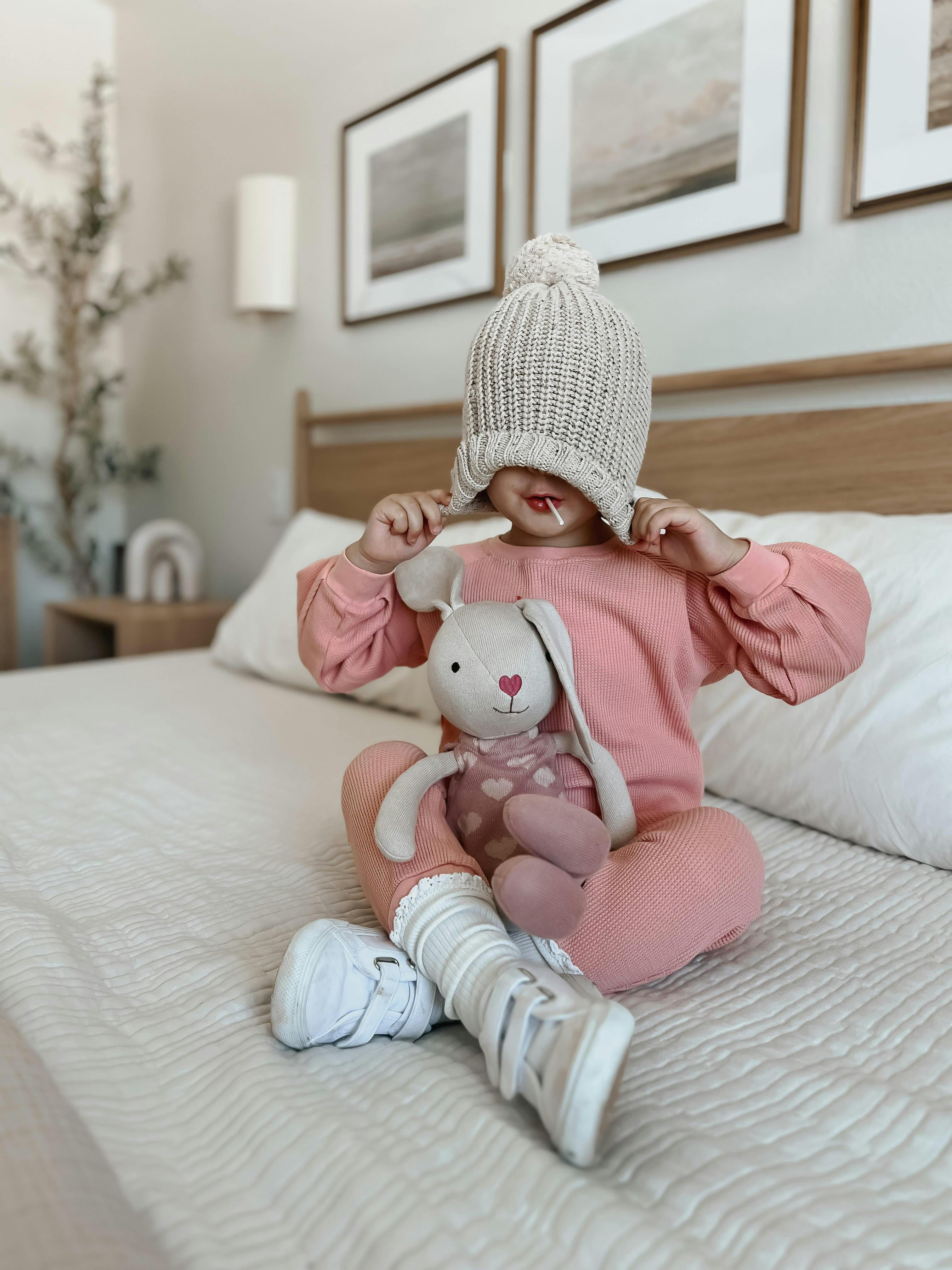 Knit Bunny Plush - Luella