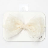 Dotted Mesh Bow Nylon Headband