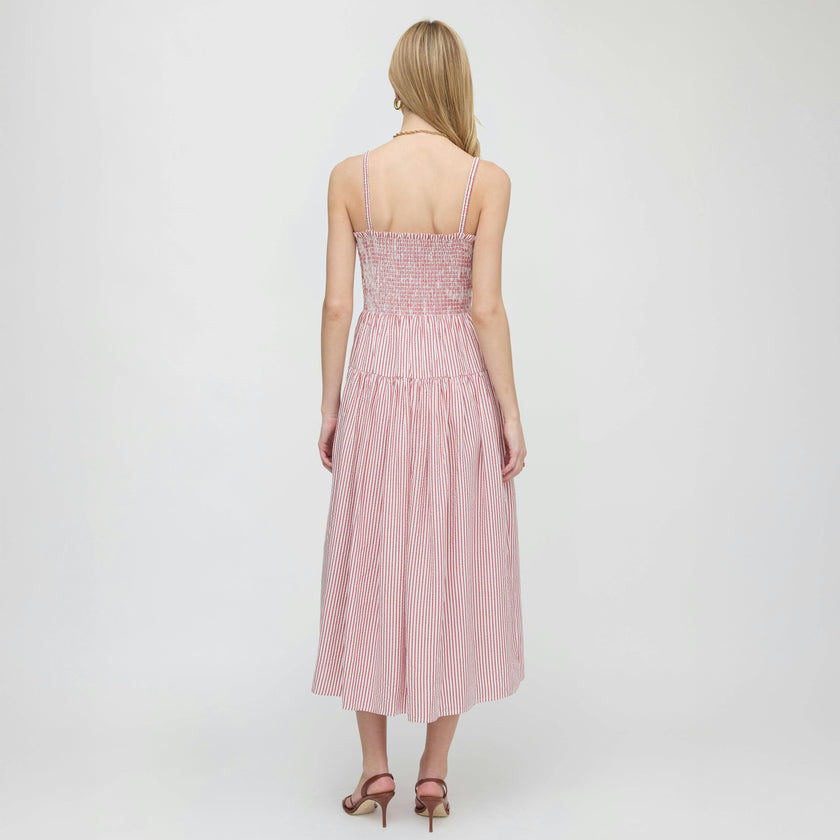The Rebecca Nap Dress - Red Ticking Stripe