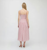 The Rebecca Nap Dress - Red Ticking Stripe