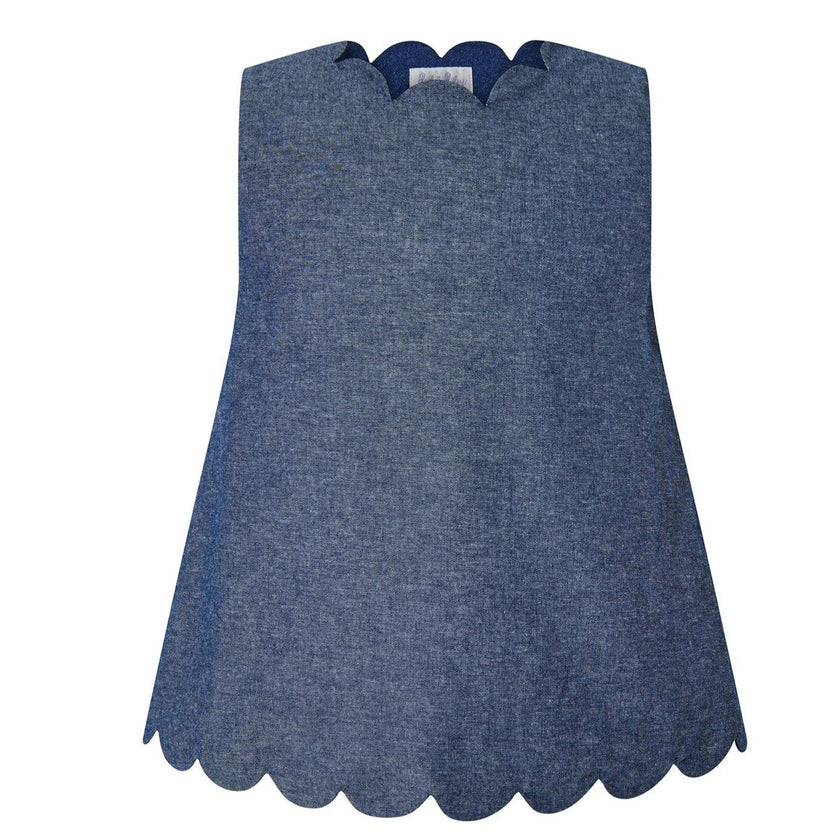 Chambray Scalloped Set