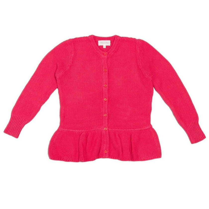 Moss Stitch Jacket | Raspberry