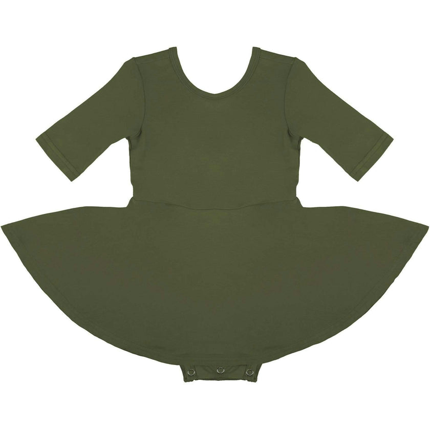 Quarter Sleeve Twirl Dress