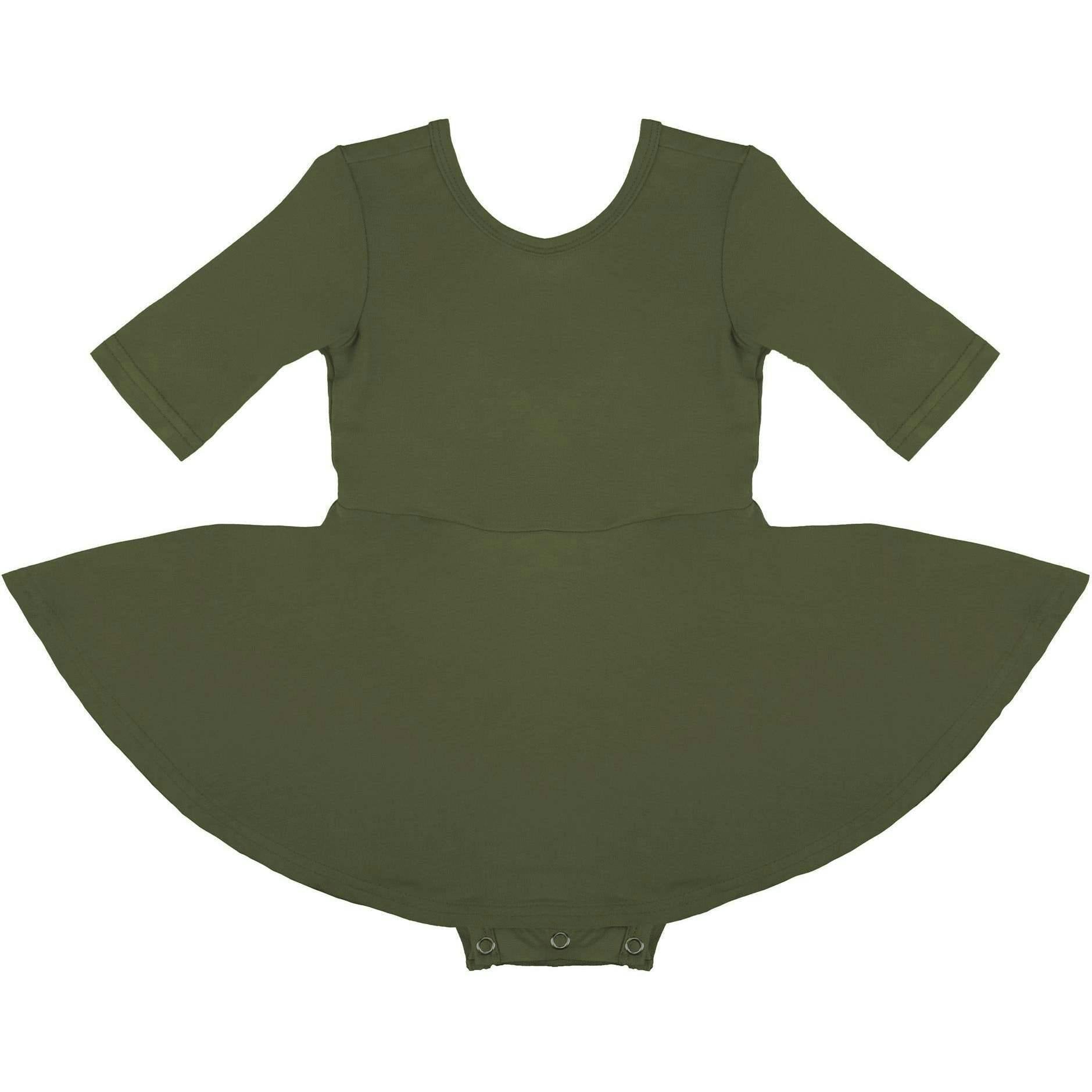Quarter Sleeve Twirl Dress