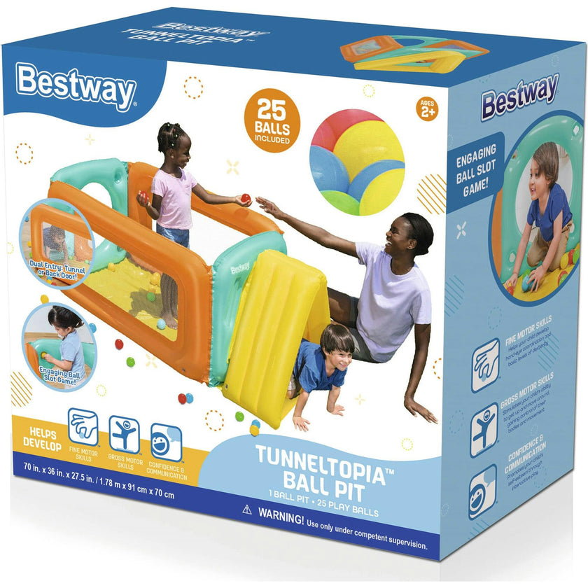 Bestway Tunneltopia Ball Pit Set W/ 25 Play Balls