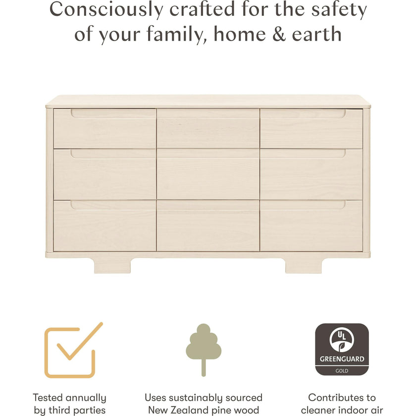 Yuzu 9-Drawer Extra Wide Assembled Dresser (66")