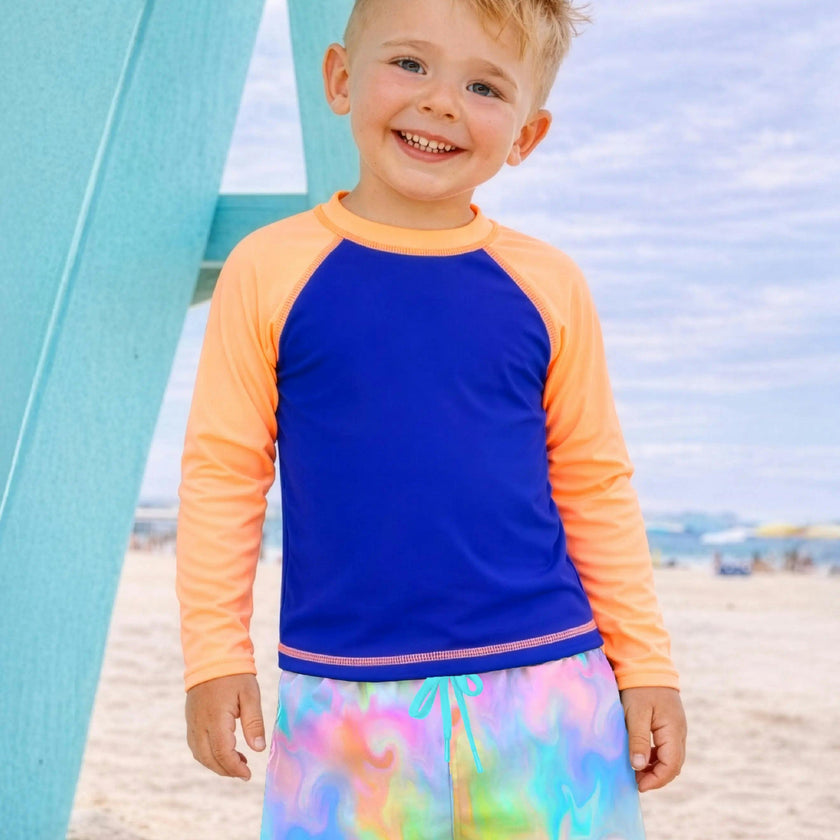 Cruz Boys Blue Orange Rashguard