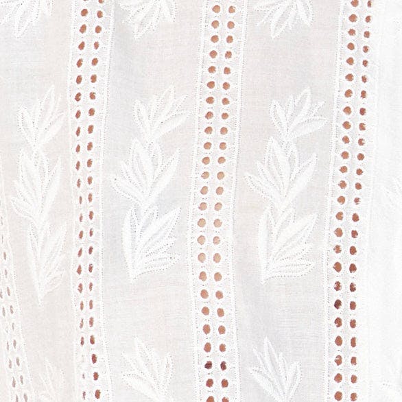 Zuma Dress in White Vine Eyelet