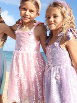 Lavender Daisy Sequin Dress