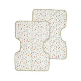 Cotton Muslin Burp Cloth 2 Pack - Garden Bees