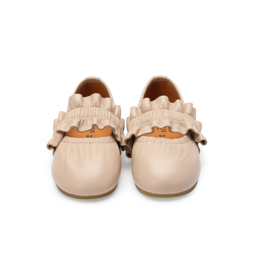 Iffie Ballerinas | Light Rose Sheep Leather