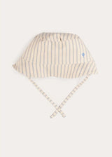Percy Stripe Sun Hat in Blue (S-L)