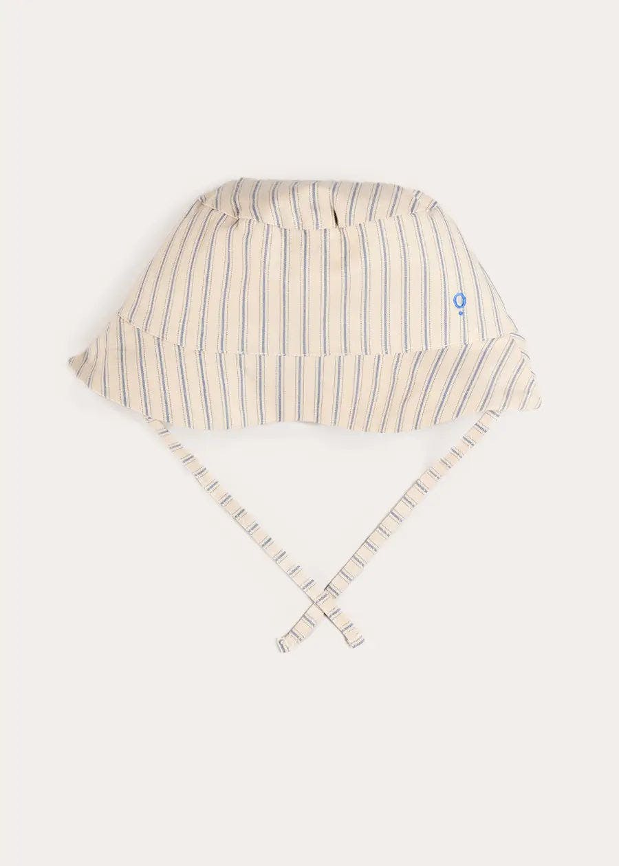 Percy Stripe Sun Hat in Blue (S-L)
