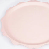 Pink Decorative Edge Compostable Dinner Plates
