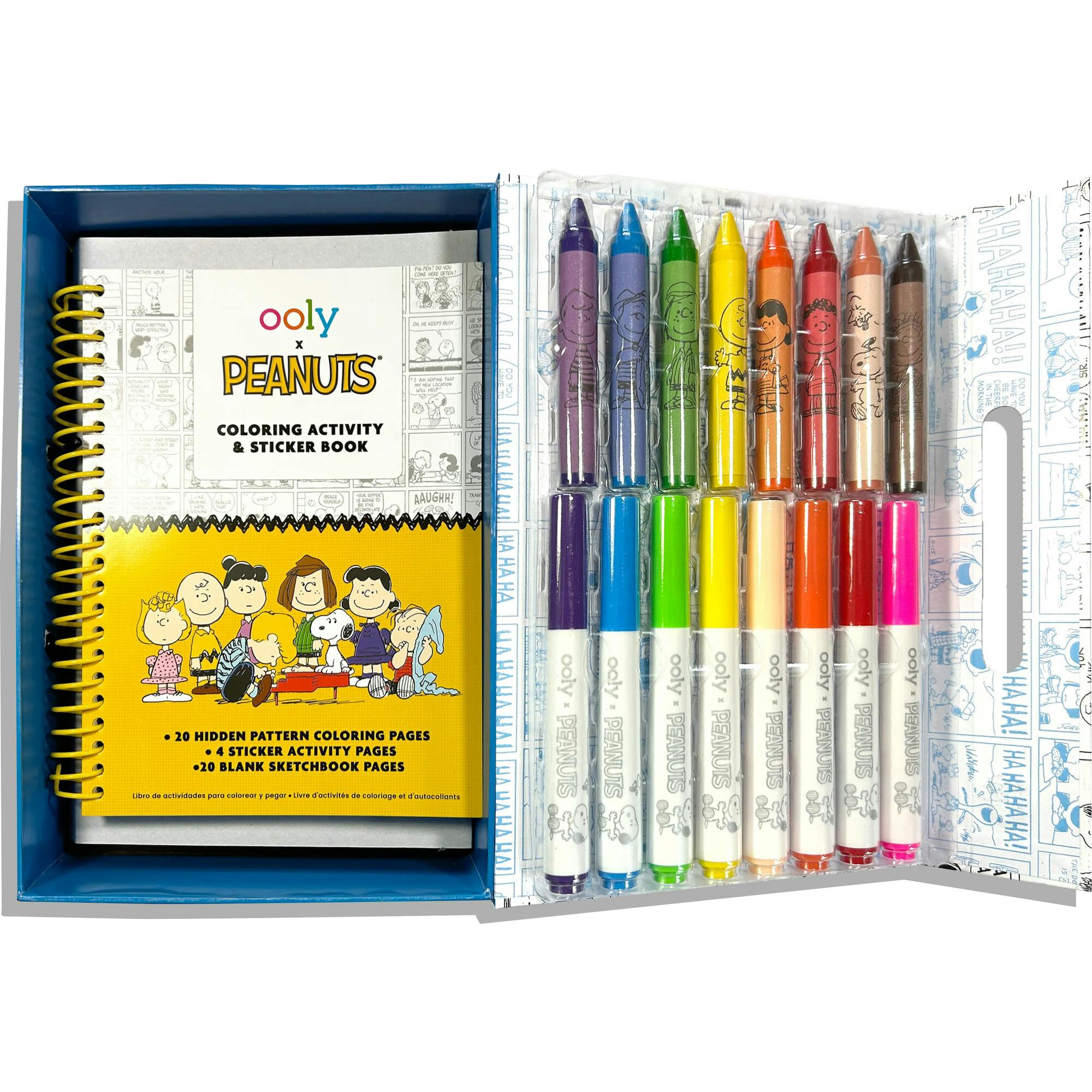 OOLY x Peanuts Coloring Activity & Sticker Kit