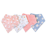4 Pack Baby Bandana Bibs - Goosie