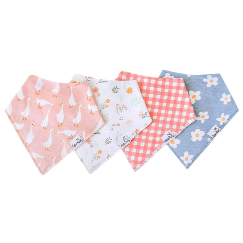 4 Pack Baby Bandana Bibs - Goosie
