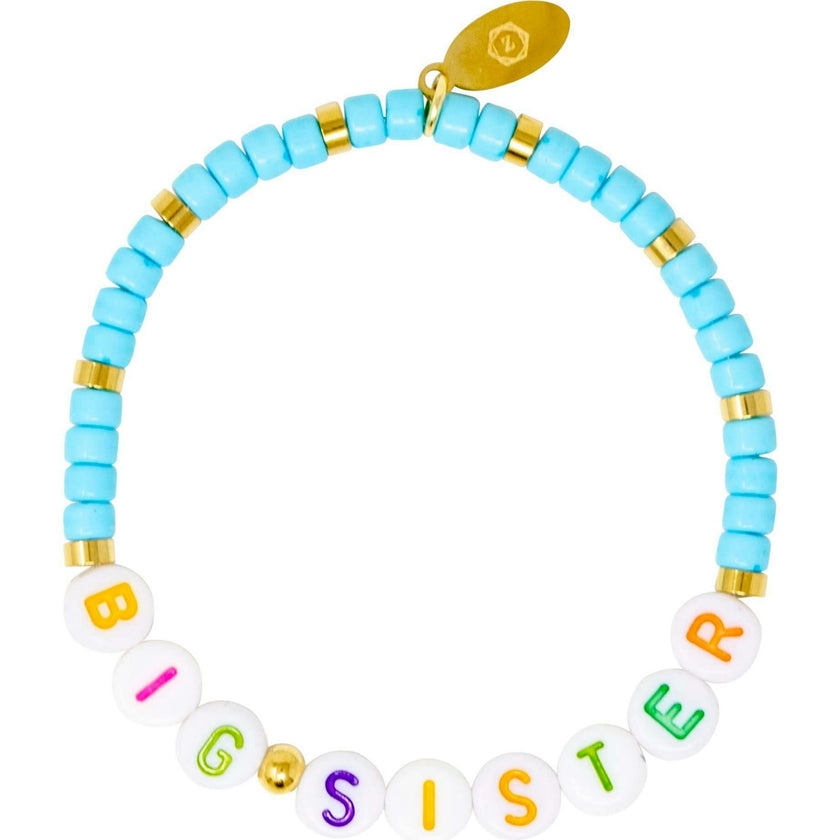 Girl's Big Sis/Lil Sis Stretchy Bead Bracelet Set