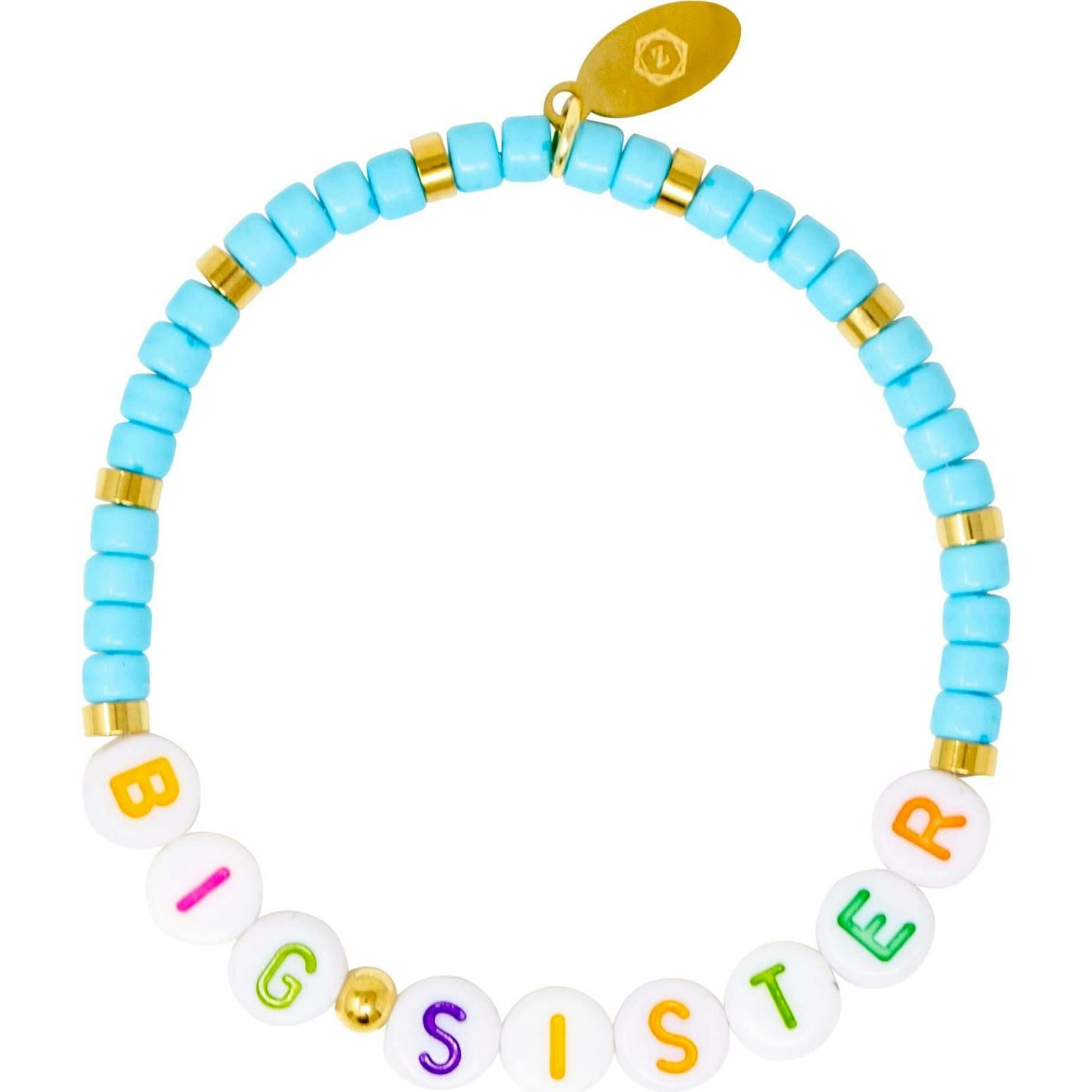 Girl's Big Sis/Lil Sis Stretchy Bead Bracelet Set