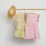 Girls Harper Dress - Citrus Garden Boarder