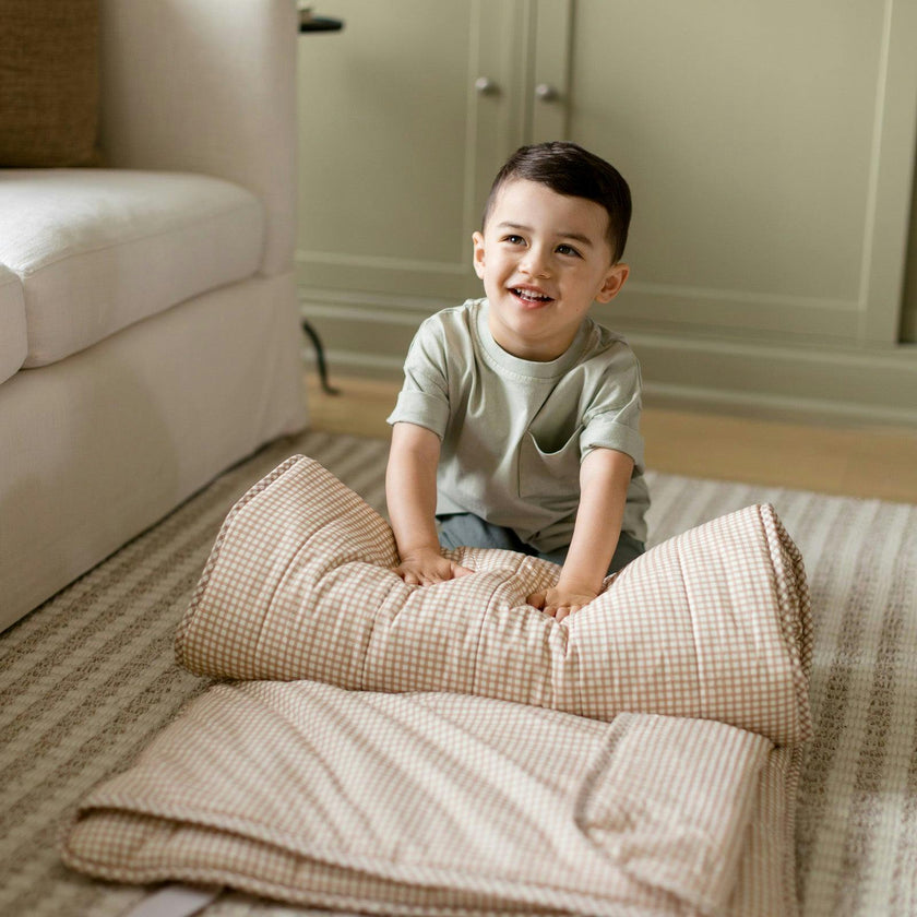 Organic Toddler Nap Roll-N-Rest Mat Set