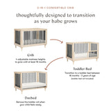 Babyletto Lolly 3-in-1 Convertible Crib with Toddler Bed Conversion Kit