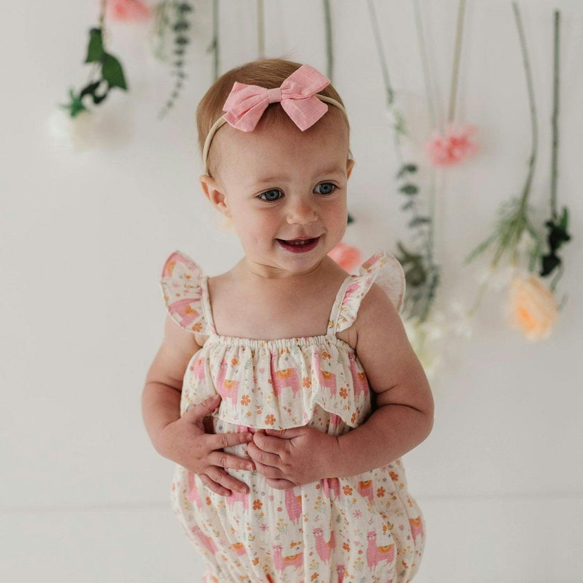 Baby Girl Gauze Bubble Romper