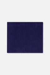 Ribbed Knit Neckwarmer Navy Blue