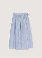 Cloe Woman Long Skirt Summer Midnight Pinstripes