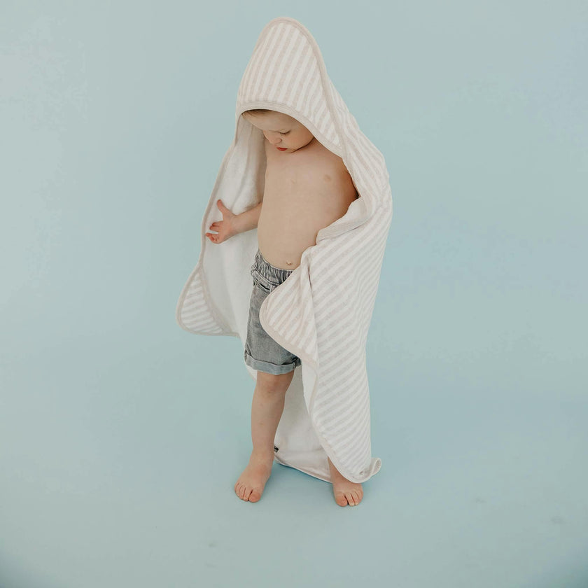 Premium Baby Knit Hooded Towel - Coastal