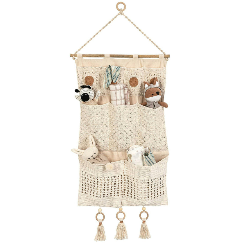 Willow Wall Storage Organizer With Pockets