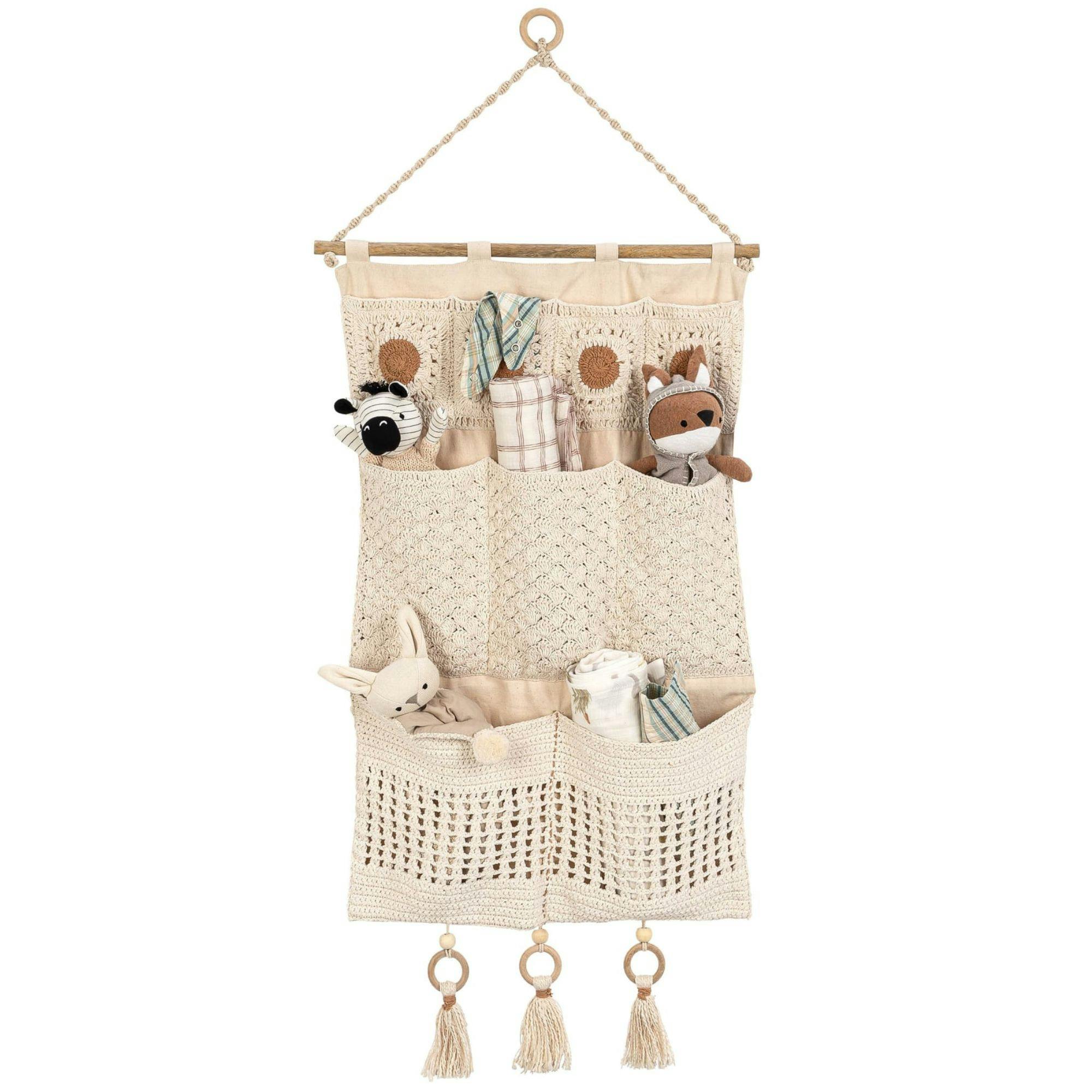 Willow Wall Storage Organizer With Pockets
