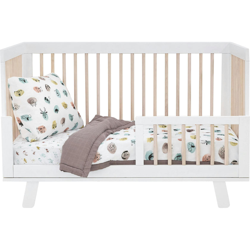 Cotton Muslin Toddler Bedding 3 Piece Set - Watercolor Critters