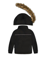 Two Piece Play Snowsuit Black And Beige