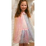 Sequins Skirt with Satin Waistband