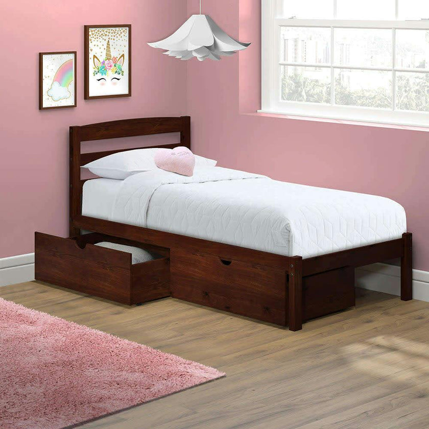Twin Bed with Storage Drawers