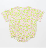 Pink and Green Floral T-Shirt Bubble